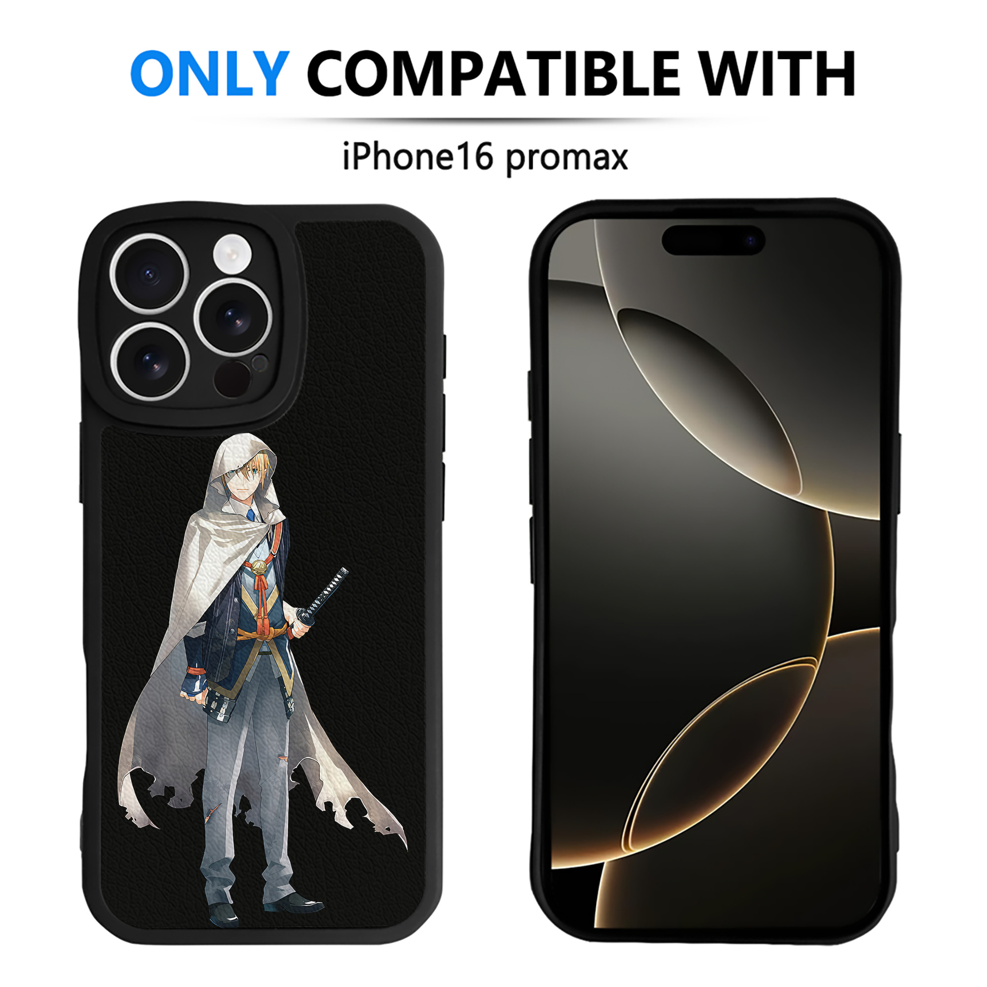 （画像用） 刀剣乱舞 Touken Ranbu 【iPhone 16シリーズ対応】シリコンスマホケース（レザー調） 材質：シリコン